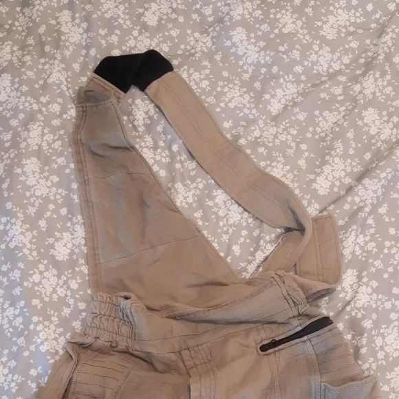 DEMOBAZA Gray/Beige Cargo Pants with Tapered Legs - Picture 13 of 15